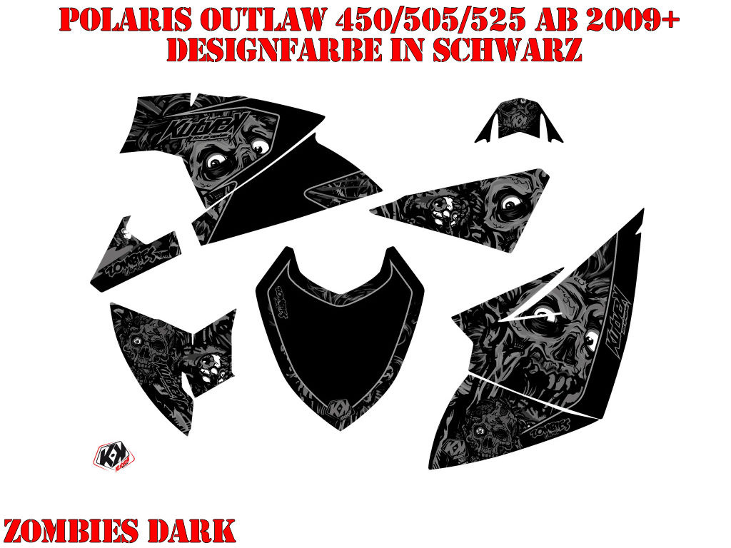 Zombies Dark for Polaris Outlaw 450/500/525 up 2009+